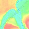 Bow River topographic map, elevation, terrain