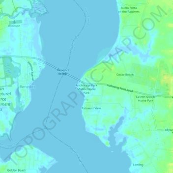 Burch topographic map, elevation, terrain