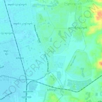 Zee Kone topographic map, elevation, terrain