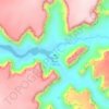 Spider Rock topographic map, elevation, terrain