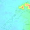 Bone topographic map, elevation, terrain