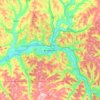 Binghamton topographic map, elevation, terrain