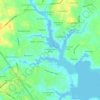 Lower Magothy Beach topographic map, elevation, terrain