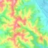 Escuroux topographic map, elevation, terrain