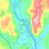 Bellows Falls topographic map, elevation, terrain