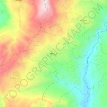 Mesana topographic map, elevation, terrain