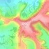 Bulbarrow Hill topographic map, elevation, terrain