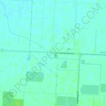 Staples topographic map, elevation, terrain