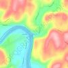 Falls topographic map, elevation, terrain