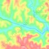 Fenelton topographic map, elevation, terrain