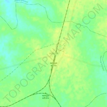 Amnura topographic map, elevation, terrain