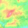 Le Melleret topographic map, elevation, terrain