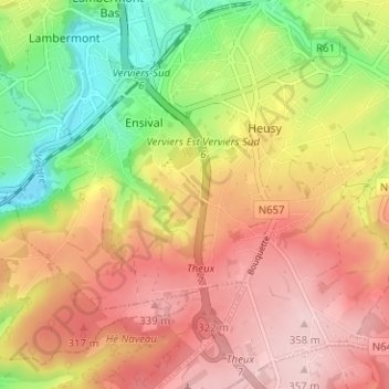 Chant des Oiseaux topographic map, elevation, terrain