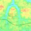 Mayfair topographic map, elevation, terrain