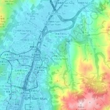 Chung Wong Toi topographic map, elevation, terrain