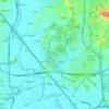 Godeok-myeon topographic map, elevation, terrain