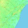 Machilipatnam topographic map, elevation, terrain