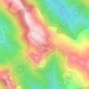 Ponmudi topographic map, elevation, terrain