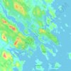 Luleå topographic map, elevation, terrain