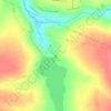 Cachoeira Bom jardim topographic map, elevation, terrain