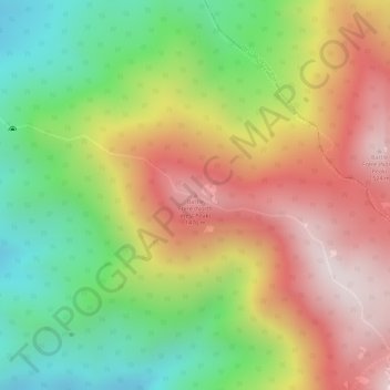 Bartle Frere (North West Peak) topographic map, elevation, terrain