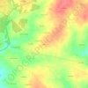 Broz topographic map, elevation, terrain