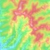 Kuštanovci topographic map, elevation, terrain
