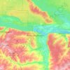 Новочебоксарск topographic map, elevation, terrain