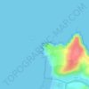 Godrevy Point topographic map, elevation, terrain