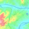 Tugela topographic map, elevation, terrain