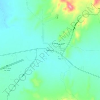 Quemado topographic map, elevation, terrain