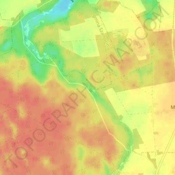 Marcinek topographic map, elevation, terrain