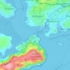 Cremyll topographic map, elevation, terrain