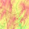 Gettysburg topographic map, elevation, terrain