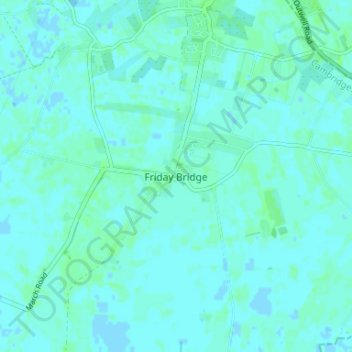 Friday Bridge topographic map, elevation, terrain