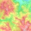 Merle topographic map, elevation, terrain