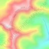 Saur Mountains topographic map, elevation, terrain