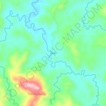 Palali topographic map, elevation, terrain
