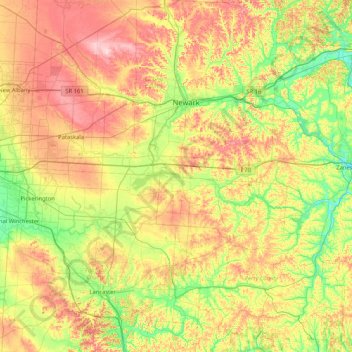 Sherman Island topographic map, elevation, terrain