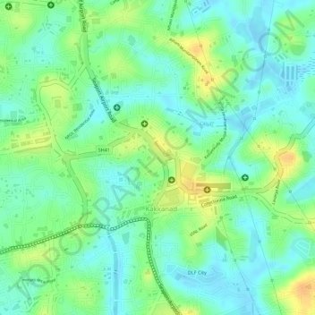 Mavelipuram Park topographic map, elevation, terrain