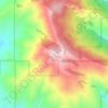 Lucky Peak topographic map, elevation, terrain