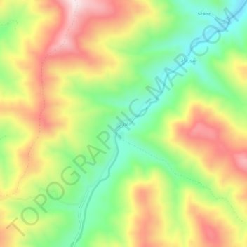 آفان topographic map, elevation, terrain
