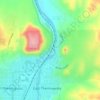 World's Largest Mineral Hot Spring topographic map, elevation, terrain