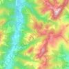 Serraglio topographic map, elevation, terrain