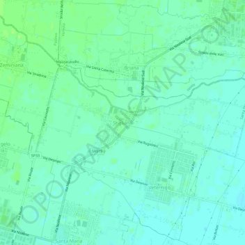 Stigliano topographic map, elevation, terrain