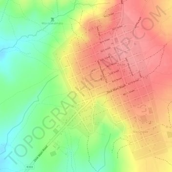 Gaspar house topographic map, elevation, terrain