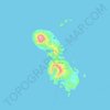Pulau Sangihe Besar topographic map, elevation, terrain