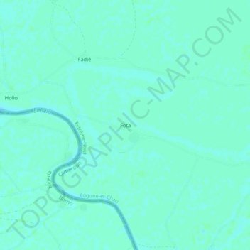 Fota topographic map, elevation, terrain