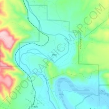 Tapco topographic map, elevation, terrain