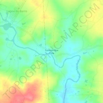 Fazenda Boa Vista topographic map, elevation, terrain